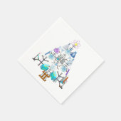 Oh Chemie, Oh Chemist Tree Kerstmis Servet (Hoek)