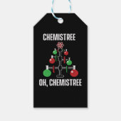 Oh Chemist Tree Chemistree Pun Science Cadeaulabel (Voorkant)