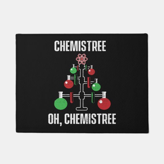 Oh Chemist Tree Chemistree Pun Science Deurmat (Voorkant)