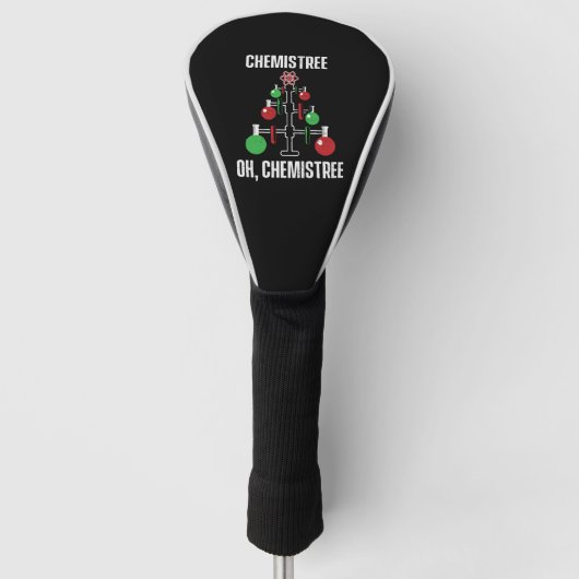 Oh Chemist Tree Chemistree Pun Science Golfheadcover (Voorkant)