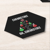 Oh Chemist Tree Chemistree Pun Science Kartonnen Onderzetters (Schuin)