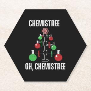 Oh Chemist Tree Chemistree Pun Science Kartonnen Onderzetters