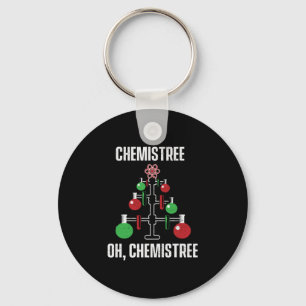 Oh Chemist Tree Chemistree Pun Science Sleutelhanger