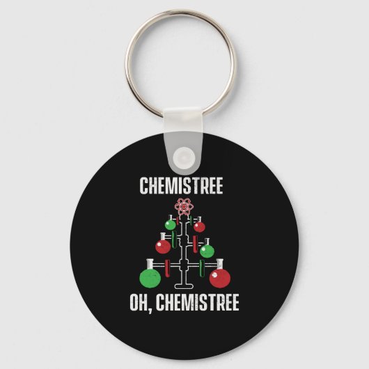 Oh Chemist Tree Chemistree Pun Science Sleutelhanger (Voorkant)