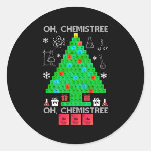 Oh Chemist Tree Chemistry Science Chemistry Ronde Sticker
