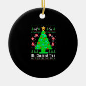 Oh Chemist Tree Merry Chemistry Ugly Ch Keramisch Ornament (Voorkant)