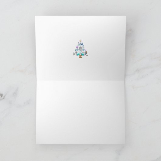 Oh Chemist Tree, Oh kerstboom Feestdagen Kaart (Binnen)