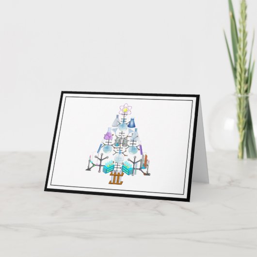 Oh Chemist Tree, Oh kerstboom Feestdagen Kaart (Voorkant)