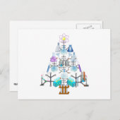 Oh Chemist Tree, Oh kerstboom Feestdagenkaart (Voorkant / Achterkant)