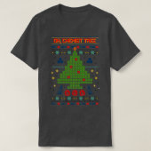Oh Chemist Tree Ugly kerstshirt T-shirt (Design voorkant)