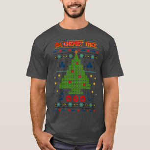 Oh Chemist Tree Ugly kerstshirt T-shirt