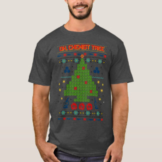 Oh Chemist Tree Ugly kerstshirt T-shirt