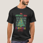 Oh Chemist Tree Ugly Sweater Chemistry Xmas Gift F T-shirt (Voorkant)