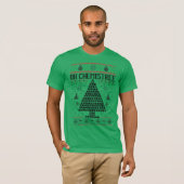 "Oh Chemistree" Chemie Kerstwoordspeling T-shirt (Voorkant volledig)