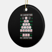 oh chemistree Chemist Science Kerstmis Keramisch Ornament (Links)