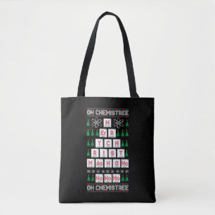 oh chemistree Chemist Science Kerstmis Tote Bag