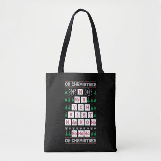 oh chemistree Chemist Science Kerstmis Tote Bag (Voorkant)