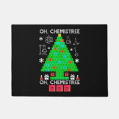 Oh Chemistree Chemist Tree Funny Science Kerstmis Deurmat (Voorkant)