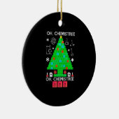 Oh Chemistree Chemist Tree Funny Science Kerstmis Keramisch Ornament (Rechts)