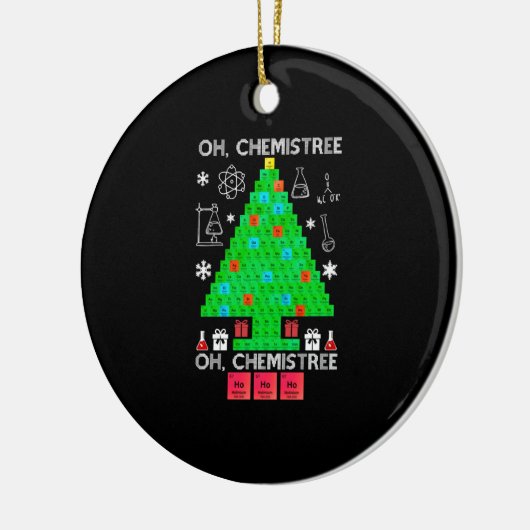 Oh Chemistree Chemist Tree Funny Science Kerstmis Keramisch Ornament (Links)