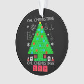 Oh Chemistree Chemist Tree Funny Science Kerstmis Ornament (voorkant)