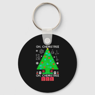 Oh Chemistree Chemist Tree Funny Science Kerstmis Sleutelhanger