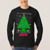 Oh Chemistree Chemist Tree Funny Science Kerstmis T-shirt (Voorkant)
