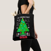 Oh Chemistree Chemist Tree Funny Science Kerstmis Tote Bag (Dichtbij)