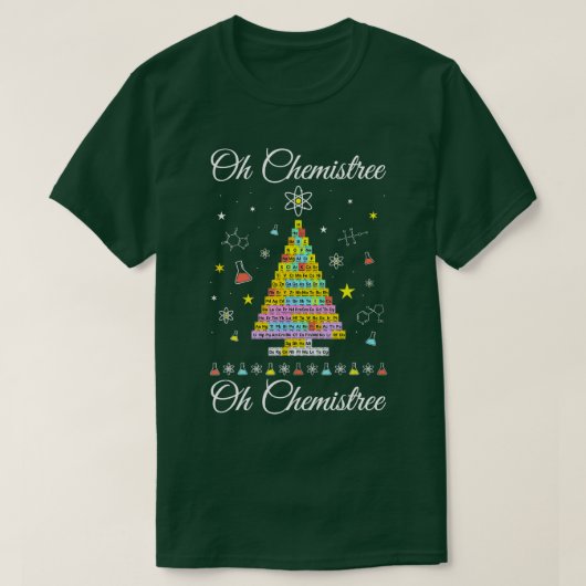 Oh Chemistree Colorful Periodic able Elements Chem T-shirt (Design voorkant)