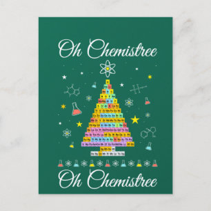 Oh Chemistree Colorful Periodic Table Elements Che Briefkaart