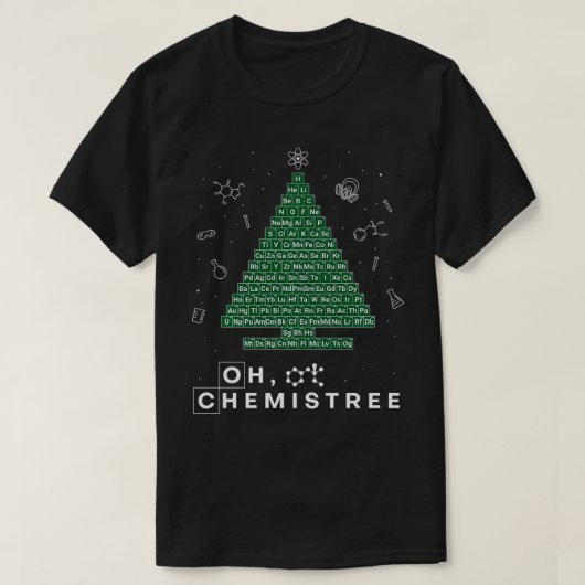 Oh Chemistree Complete Periodic Table Chemstry T-shirt (Design voorkant)