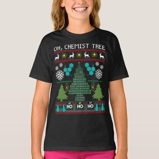 Oh Chemistree Funny Science Design Gift Periodiek T-shirt (Voorkant)