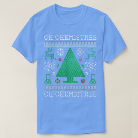 Oh Chemistree Funny Science Gift Periodic Table pr T-shirt (Design voorkant)