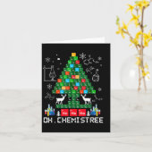 Oh Chemistree kerstboom, kerstlamschemie Kaart (Gele Bloem)
