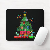 Oh Chemistree kerstboom, kerstlamschemie Muismat (Met muis)