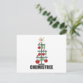 Oh Chemistree Kerstchemieleraar Briefkaart (Staand voorkant)