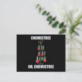 Oh Chemistree Kerstchemieleraar Briefkaart (Staand voorkant)