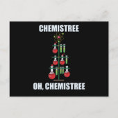 Oh Chemistree Kerstchemieleraar Briefkaart (Voorkant)