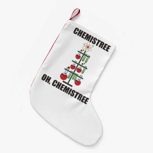 Oh Chemistree Kerstchemieleraar Kleine Kerstsok (Voorkant (Hangend))