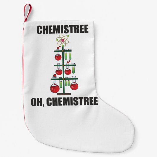 Oh Chemistree Kerstchemieleraar  Kleine Kerstsok (Voorkant)