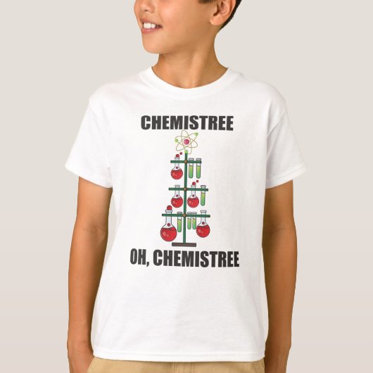 Oh Chemistree Kerstchemieleraar T-shirt (Voorkant)