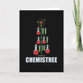 Oh Chemistree Kerstmis Chemie Wetenschapsleraar Kaart (Voorkant)