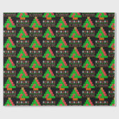 Oh chemistree - lelijke kerstkeuken voor chemicus cadeaupapier (Vlak)