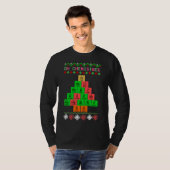 Oh chemistree - lelijke kerstkeuken voor chemicus t-shirt (Voorkant volledig)