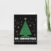 Oh Chemistree Periodic Table Chemistry Christmas T Kaart (Voorkant)