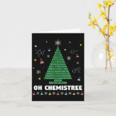 Oh Chemistree Periodic Table Chemistry Christmas T Kaart (Gele Bloem)