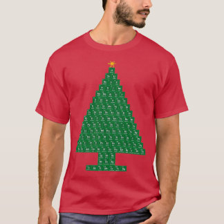 Oh Chemistree Periodic Table Kerstboom T-shirt