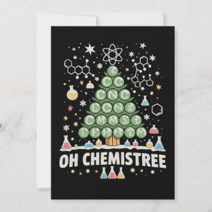 Oh Chemistree Periodiek Systeem Chemie Kerstmis Feestdagenkaart