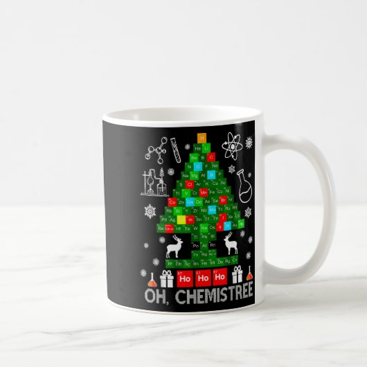 Oh Chemistree Wetenschapper Chemische Kerstmis Xma Koffiemok (Rechts)
