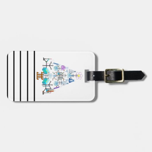 Oh Chemistry, Oh Chemist Tree Bagagelabel (Voorkant horizontaal)